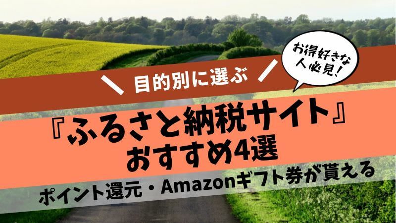 ふるさと納税おすすめ4選